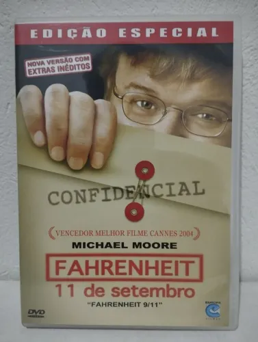 DVD Documentário Fahrenheit 11 de setembro - Michael Moore