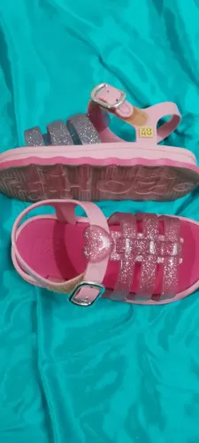 Sandália infantil Zaxy Grendene Power love Glitter