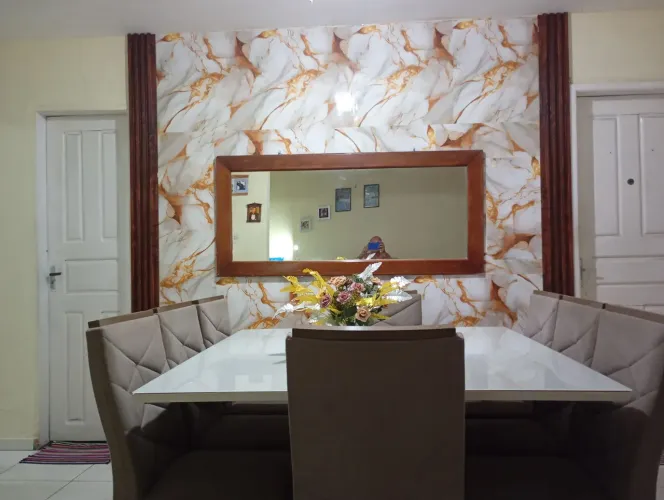 Textura em mármore em parede 