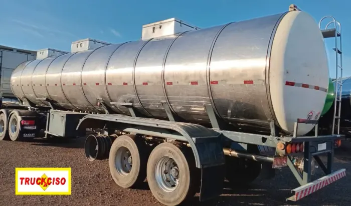 (430) Semi Reboque LS Térmico Leite Tanque Inox Randon Ano 1999
