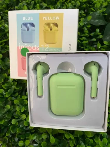 Fone De Ouvido Bluetooth Sem Fio I12 Tws 5.0 Touch - Verde