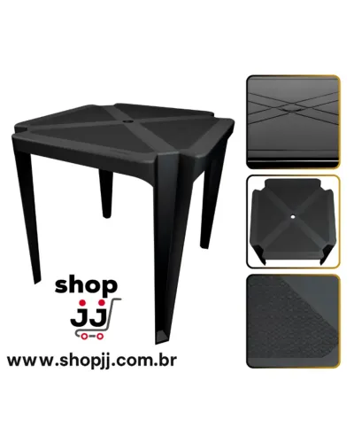 mesa nova de plástico resistente para área externa - direto da fábrica