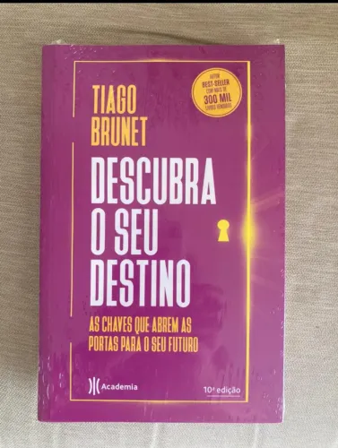 Livro Descubra o Seu Destino, Autor Tiago Brunet, Editora Academia
