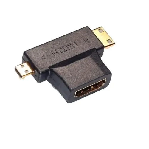 Adaptador HDMI 2 em 1 Mini e Micro Hdmi