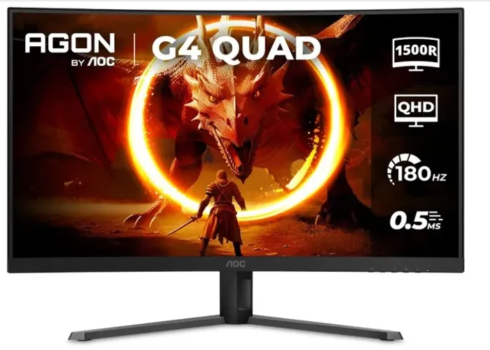 Monitor Gamer AOC Gaming 32" QHD 180Hz VA 0,5ms HDMI DisplayPort