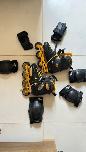 2 Pares de Patins Profissionais Oxer Freestyle - Slalom / ABEC 9 + Kits de Proteção