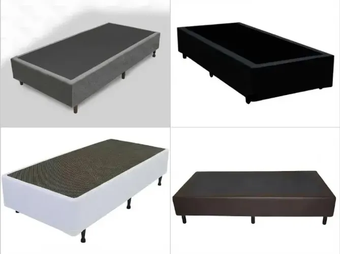 Base Box de Solteiro Tamanho Padrão, Várias Cores. Produto Novo - entrega gratis