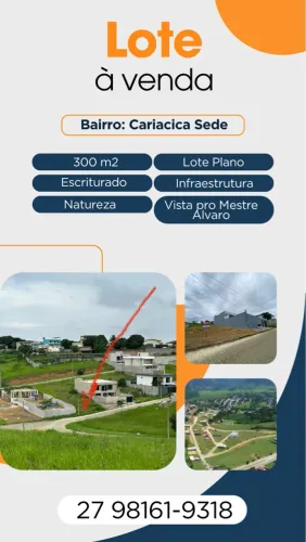Lote 300m2 - Cariacica Sede / loteamento universo