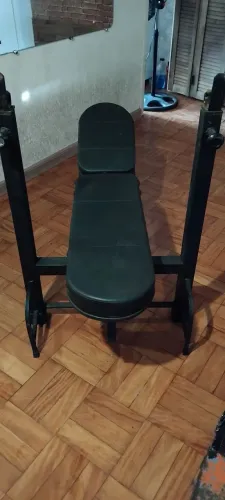Banco de Supino reto e inclinado  com Suporte para Barras