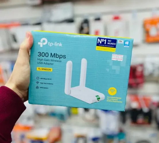 Adaptador Usb Wi Fi 300Mbps Com Antenas