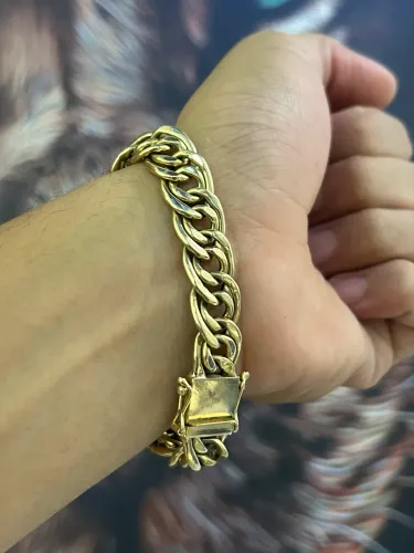 Pulseira romana ouro 18