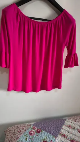 Blusa rosa pink estilo bata
