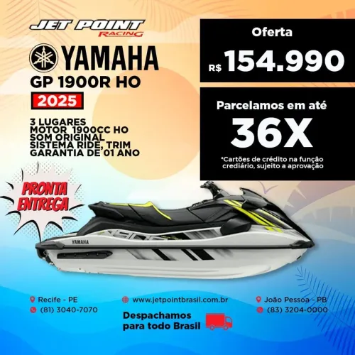 JET SKI, NOVO YAMAHA GP 1900-R HO 2025 OK, Pronta Entrega, Com Som, Parcelo 36x, Troco