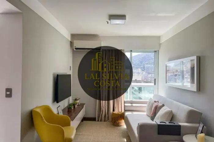 Apto em Botafogo, 2 quartos (1 suíte) 70 m² Mobiliado