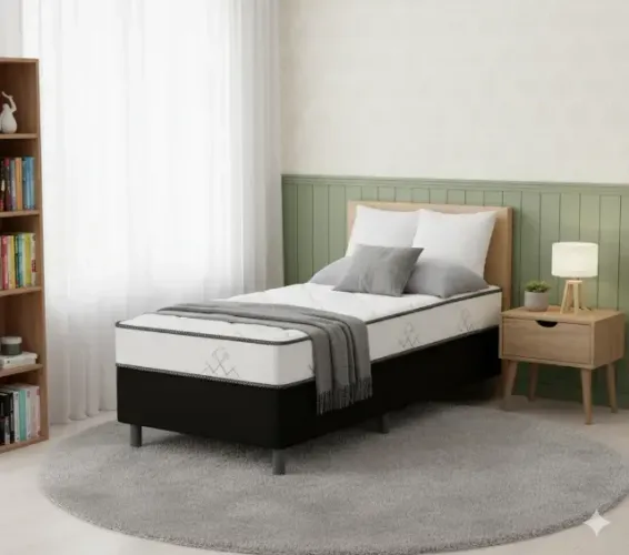 Solteiro acoplada nova 8cm de espuma D28