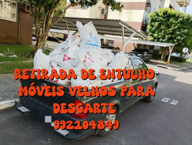 Retirada entulho ensacado