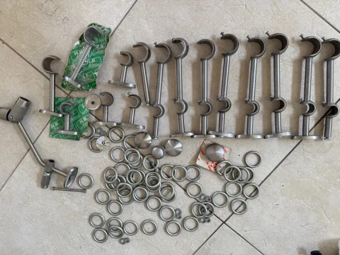 Suporte para cortina duplo e simples