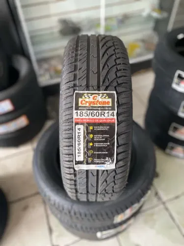 Pneu 185/60/14 Remold Crystone *borracha vipal* (instalação grátis)