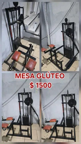 Mesa glúteo máquina academia