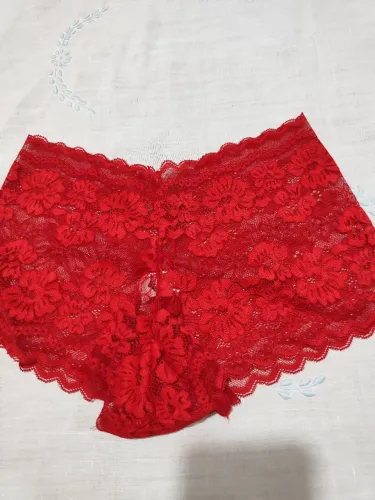 Calcinha Colecon de Renda Vermelha