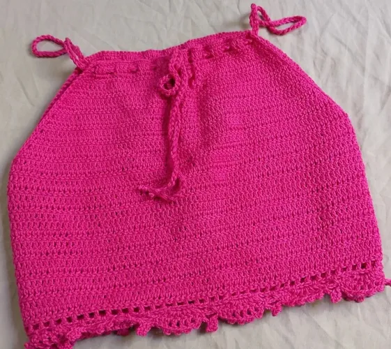 Blusa de crochê básica 