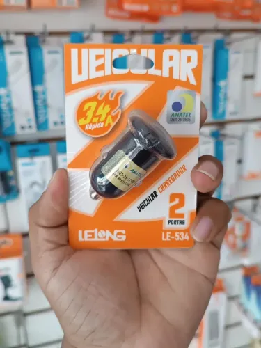 Carregador veicular 2 USB 3.4 - entrega em São Luís e região 