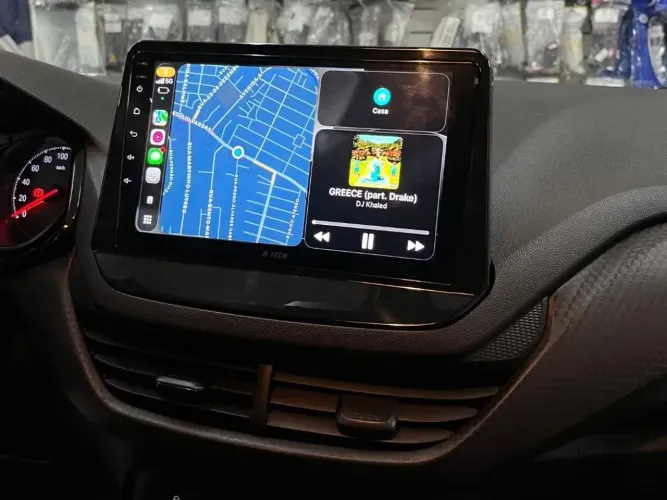 Multimídia Android Tela 9 polegadas Carplay sem fio Android auto Chevrolet Onix 22a 25