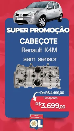 Cabeçote Renault K4M - Super Promoção!