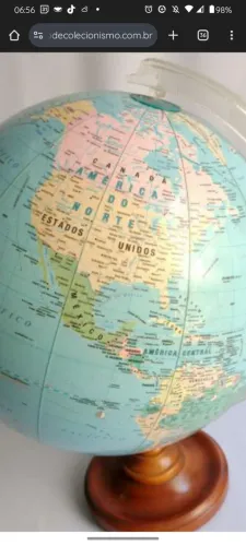 Globo geografico e iluminaria