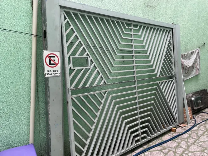 Portão Ferro galvanizado 3 metros de largura e 2,30 de altura 