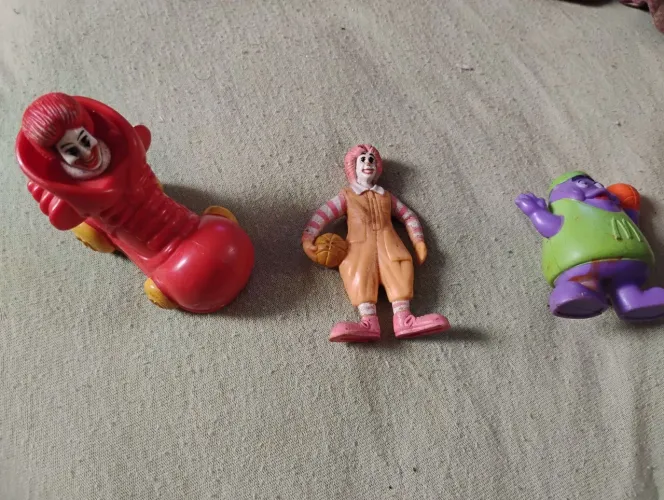 Bonecos McDonald's - Ronald McDonald e Shaky
