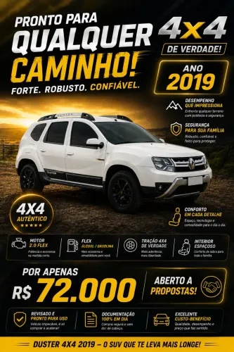Renault Duster Dynamique 4X4 2.0 Hi-flex 16V MEC 2019