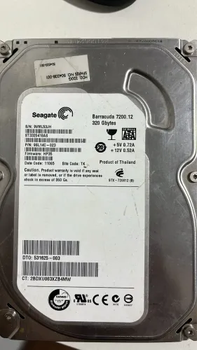 HD Seagate 320 GB - HD de 3.5 - Saudável