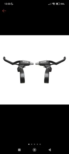 Maçaneta MTB algum toda preta- B10