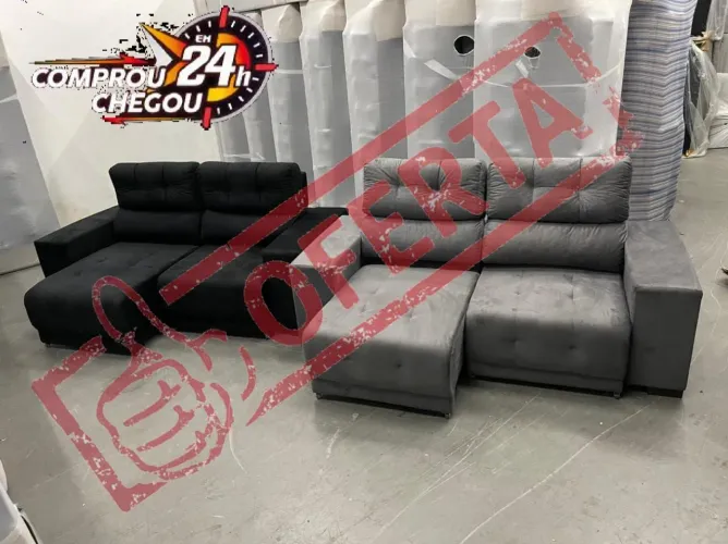 SOFA RETRATIL RECLINÁVEL 2MT FRETE GRÁTIS 