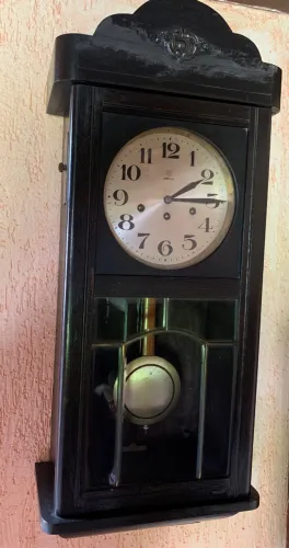 Relógio de Parede Alemão Antigo Junghans