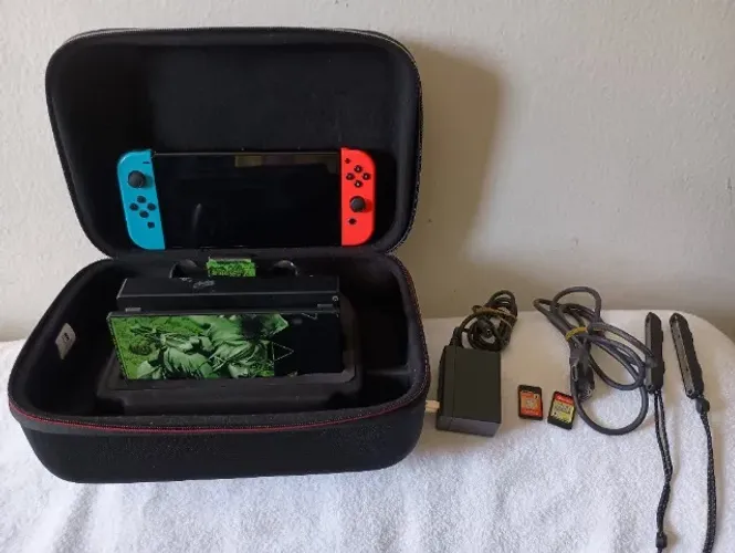 Nintendo, Videogame, Nintendo Switch, Console Portátil gray joy + acessorios.
