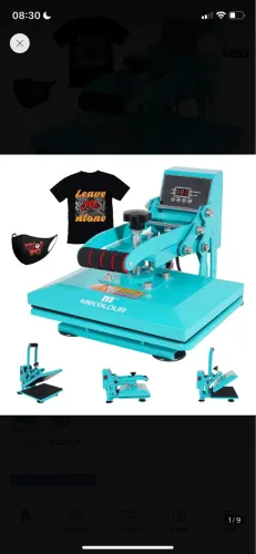 Prensa Térmica Plana 23x30cm Sublimação Transfer Mecolour Cor Azul