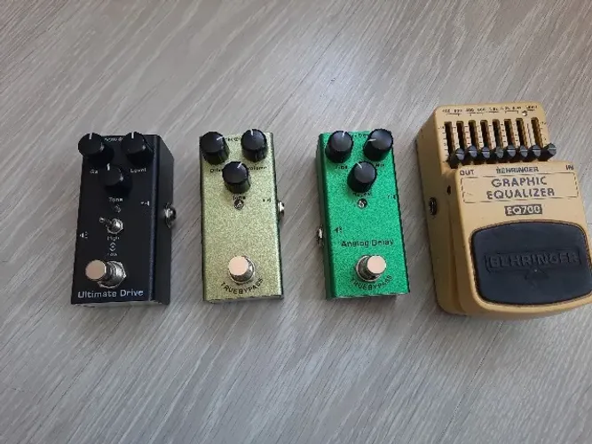 Pedais de efeitos para guitarra