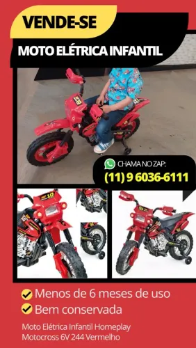 Moto elétrica infantil