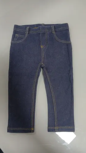 Calça bebê infantil imitando jeans