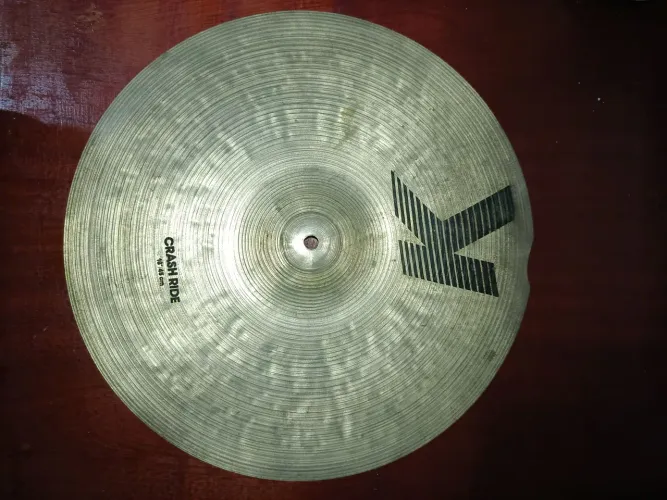 Prato Zildjian K Crash Ride 18 Usado década de 70/80