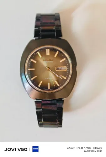 Relógio Citizen automático (cushion case)1970