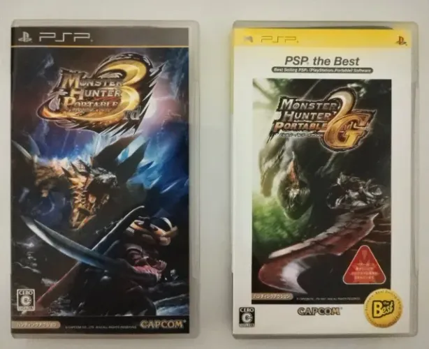 Kit 2 Jogos Monster Hunter 2nd G + 3rd PSP JAP