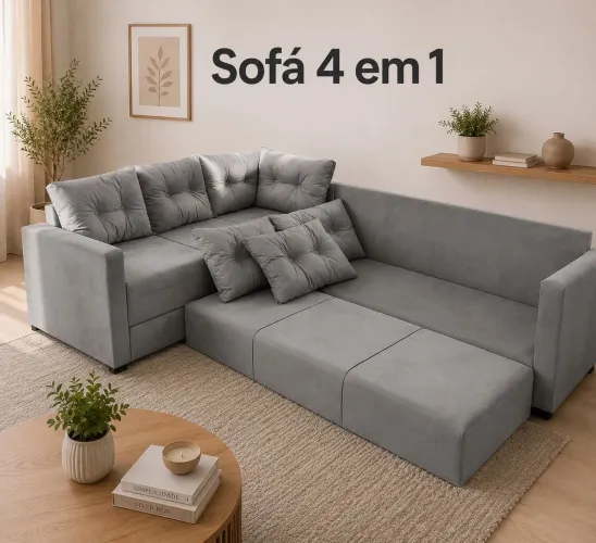 SOFÁ 4 EM 1, lindo, MODERNO, MULTI UTILIDADE!