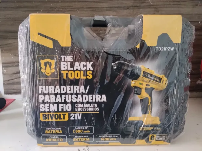 Furadeira/Parafusadeira The Black Tools 21V - Nova