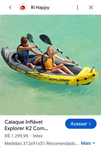 Caiaque k2 intex