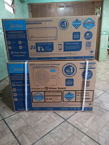 Ar split midea inverter com a instalação