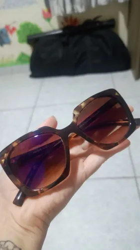 Óculos de sol original Prada tartaruga, usado com lente com grau mas pode ser retirada