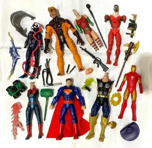 Lote A Custom 1:12 Marvel Legends Thor X-men Ironman Superman Dc Action Figures